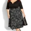 City Chic Black Layla Skirt