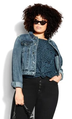 City Chic Grey Ayla Top