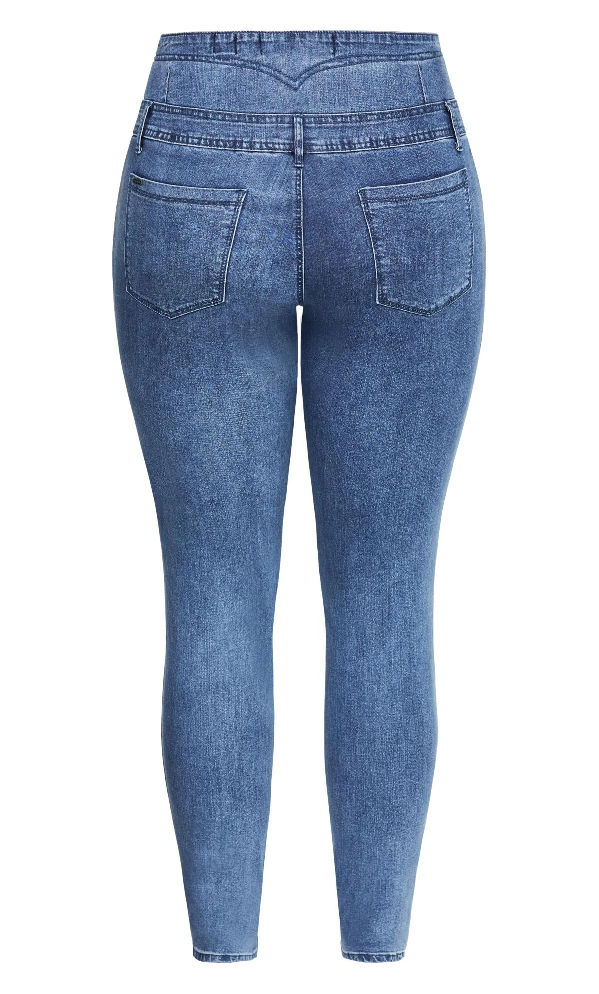 City Chic Denim Harley Corset Skinny Short Jean - Image 4