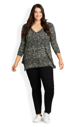 Avenue Black High Rise Jegging Black