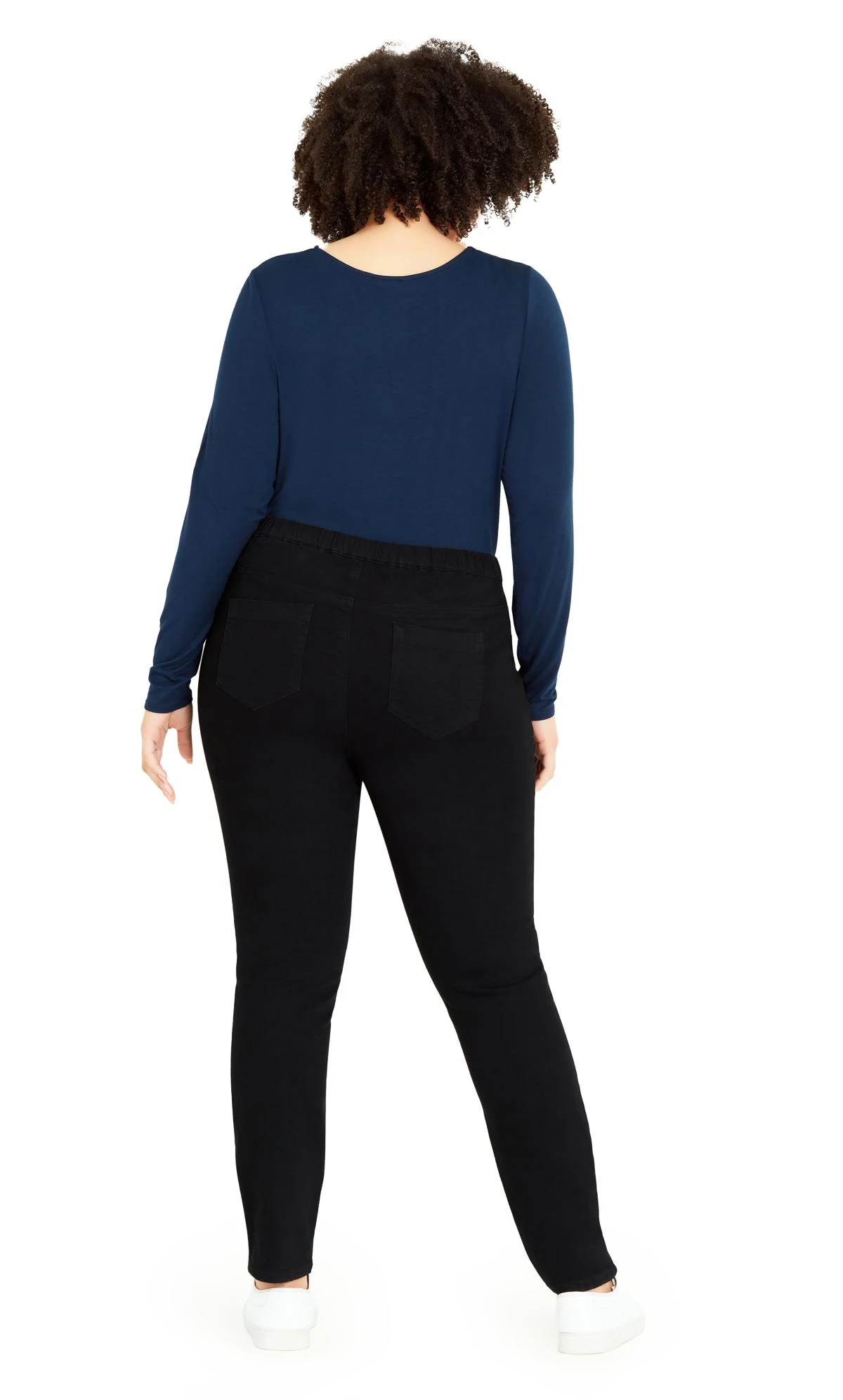 Evans Black Denim Jegging Black - Image 2