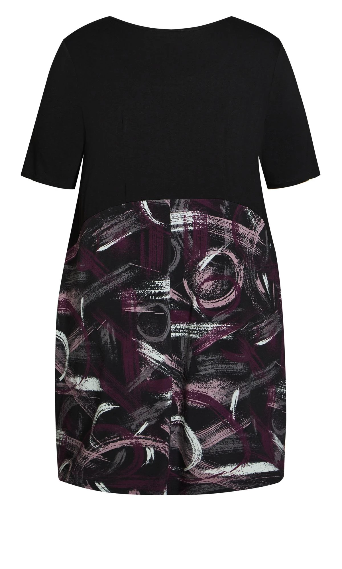 Avenue Loralette Black Knit Button Print Dress - Image 7