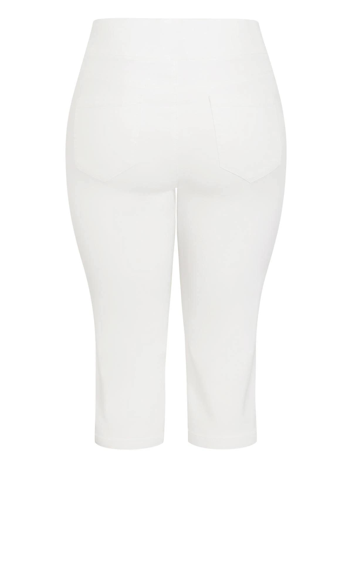 Avenue Evans White High Waisted Cropped Jeans - Image 6