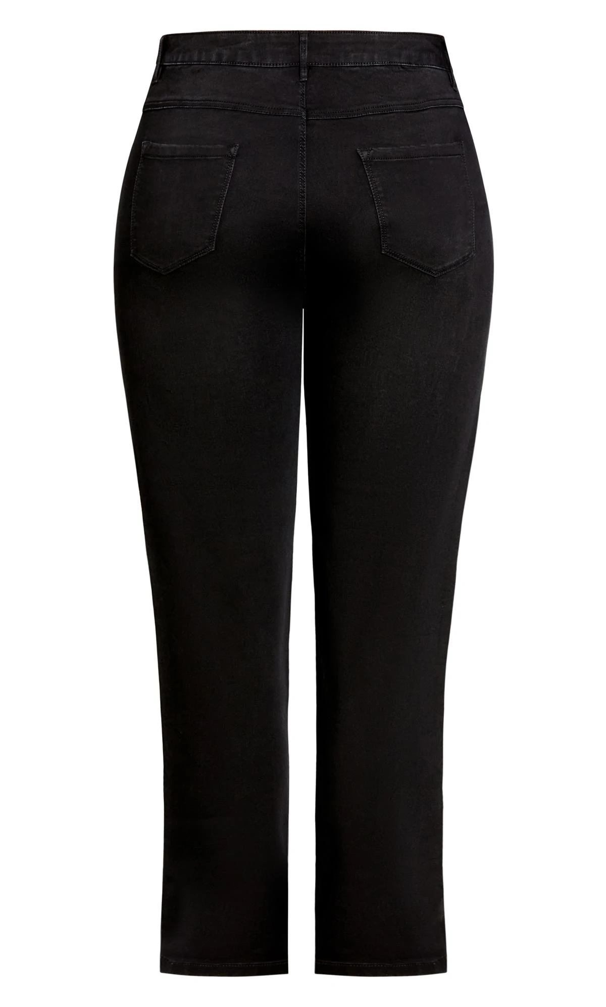 Avenue Black Butter Denim Straight Leg Jean Black - Image 4