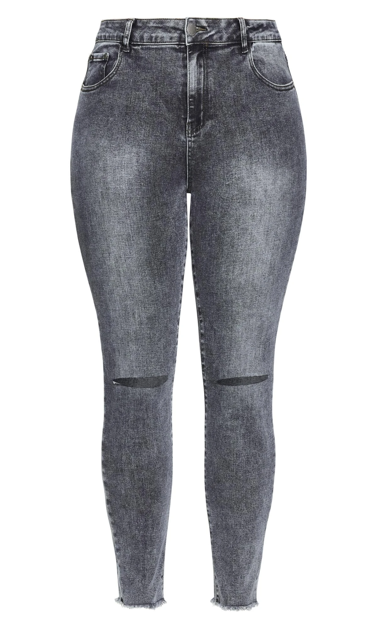 City Chic Grey Harley Ella Jean - Image 4