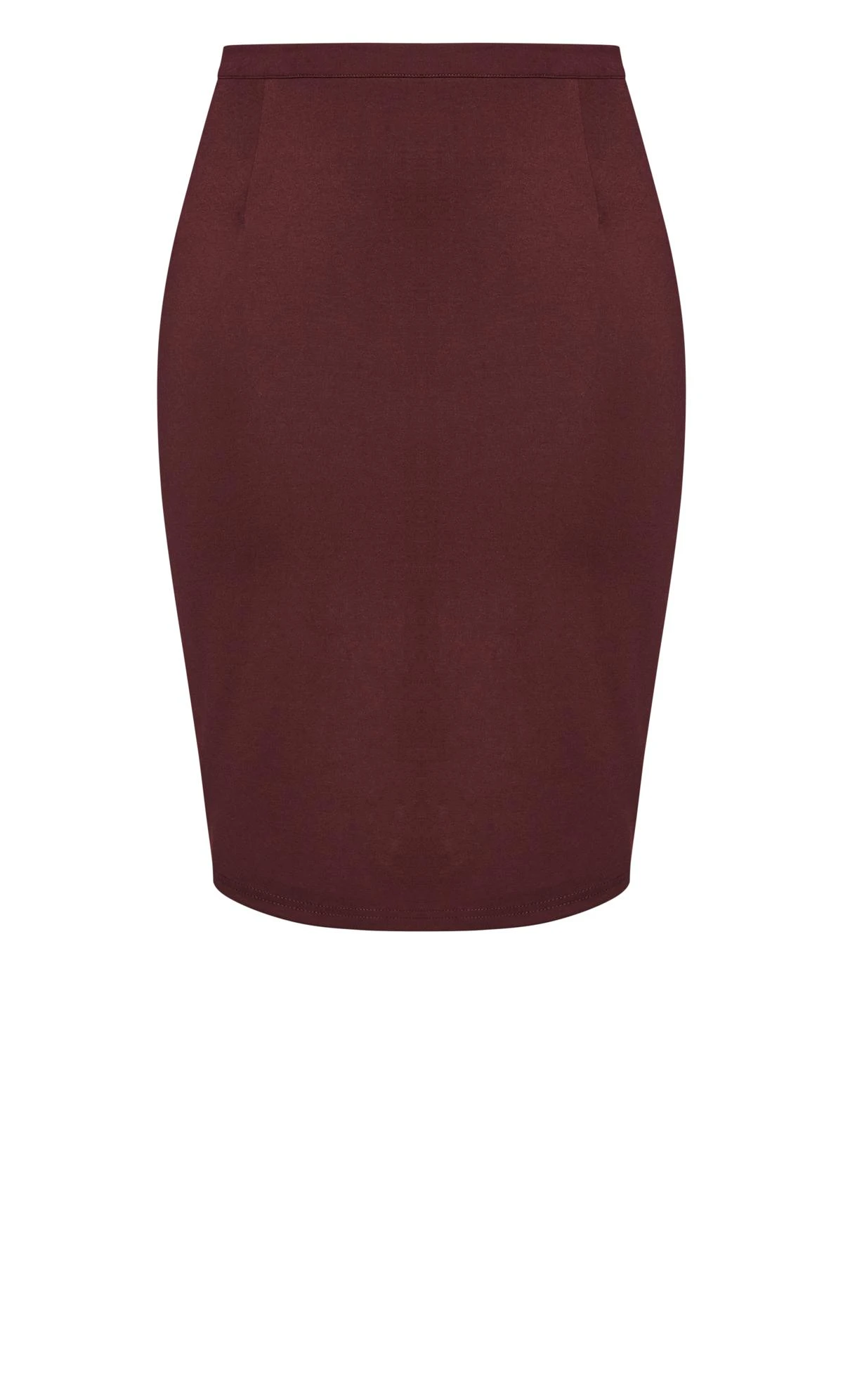 City Chic Ruby Red Tube Midi Skirt - Image 6