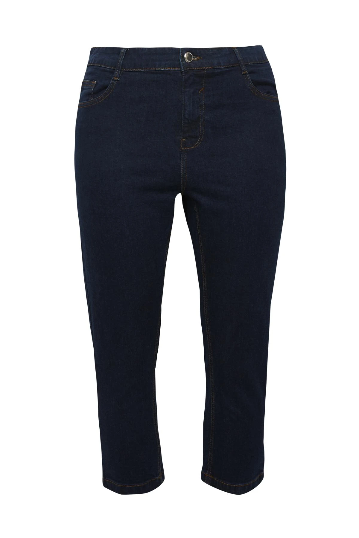 Evans Navy Crop Denim Jean - Image 4