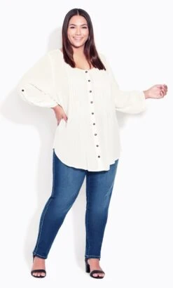 Evans Blue Mid Wash High Waisted Skinny Regular Jeans