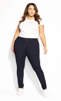 Evans Denim Curve Fit Dark Blue Skinny Jeans