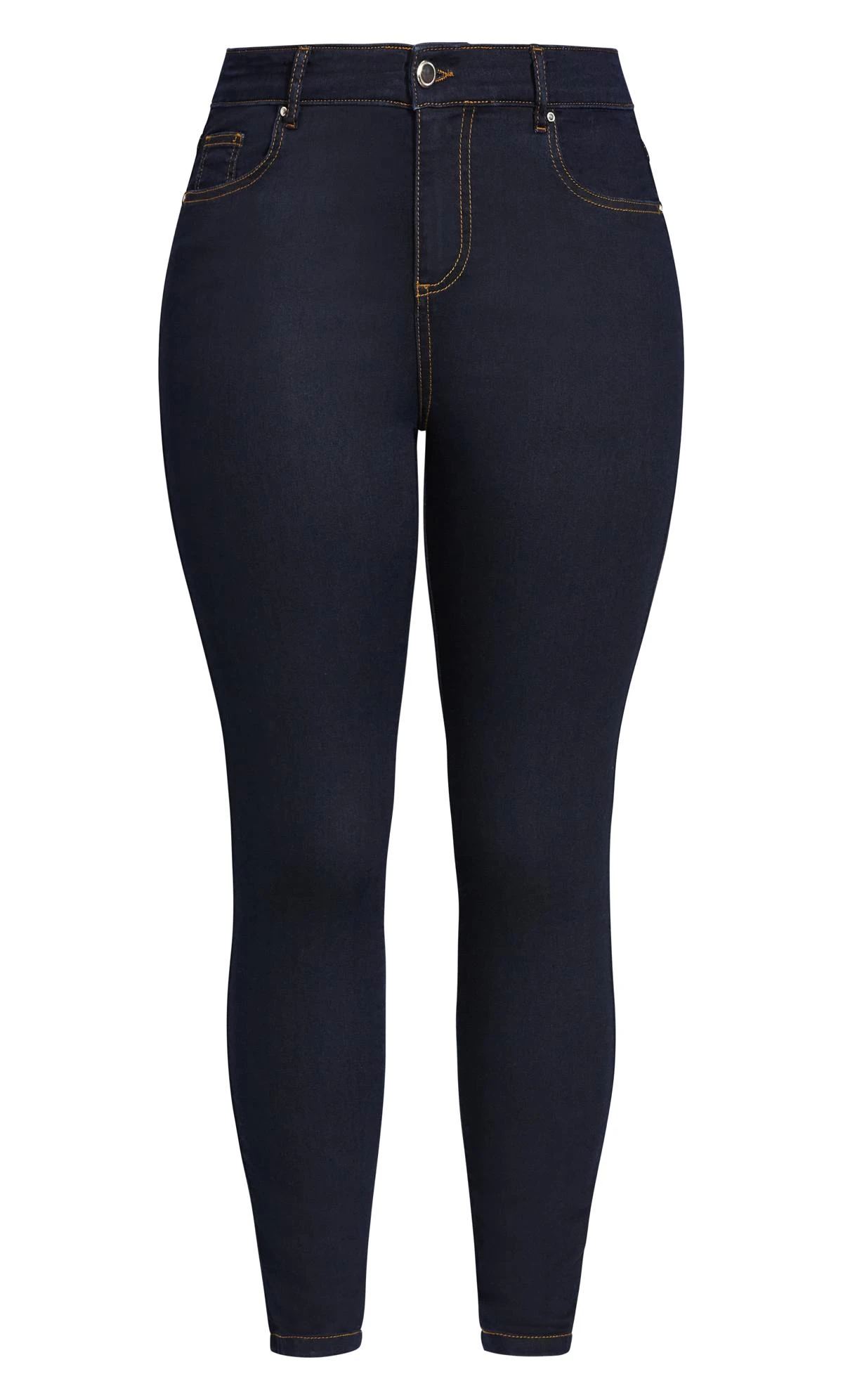 Evans Denim Curve Fit Dark Blue Skinny Jeans - Image 3