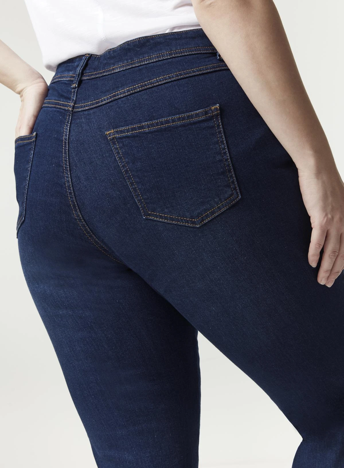 Evans Denim Mid Wash Straight Leg Jeans - Image 6