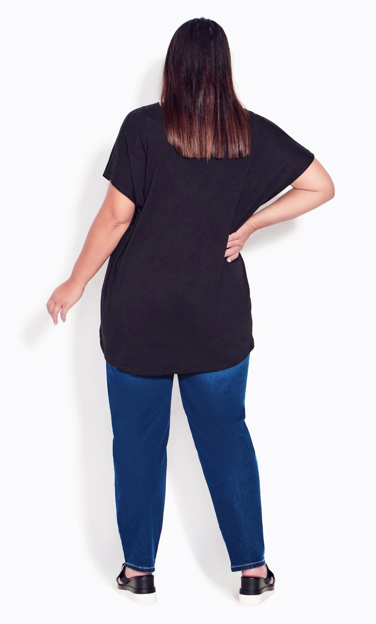 Avenue Blue Mid Wash Straight Leg Jeans - Image 2