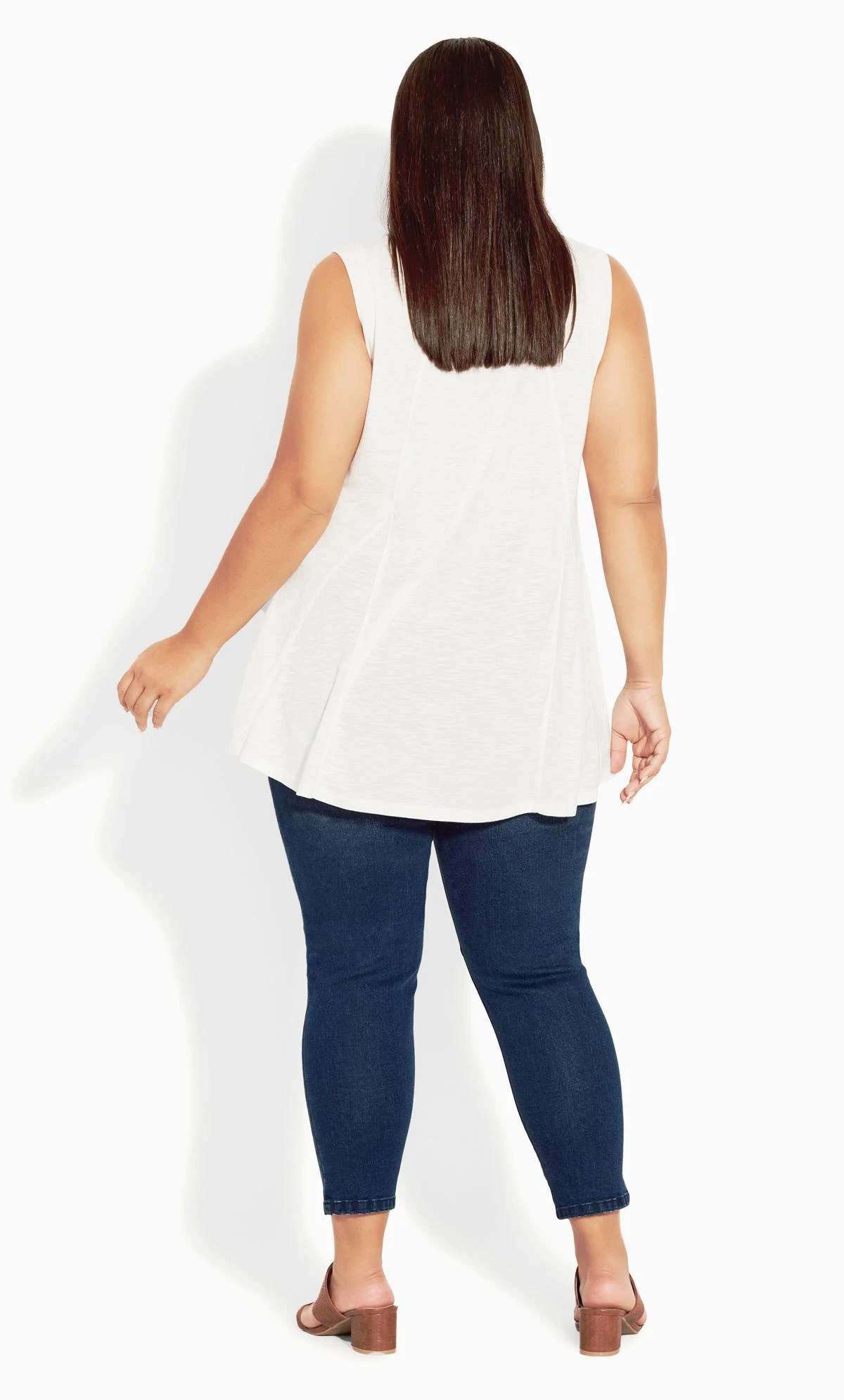 Avenue Blue Dark Wash Skinny Jeans