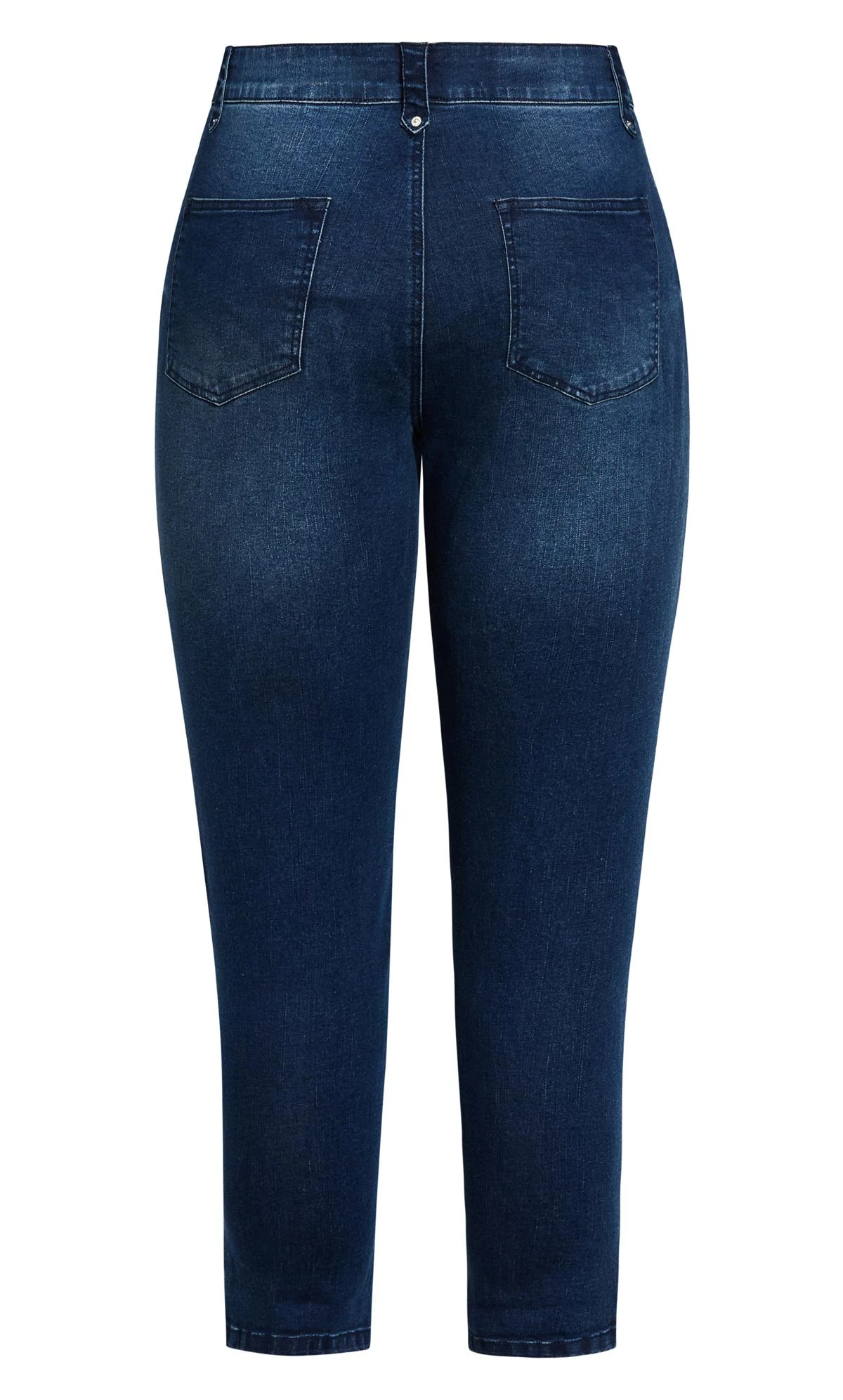 Avenue Blue Dark Wash Skinny Jeans - Image 3