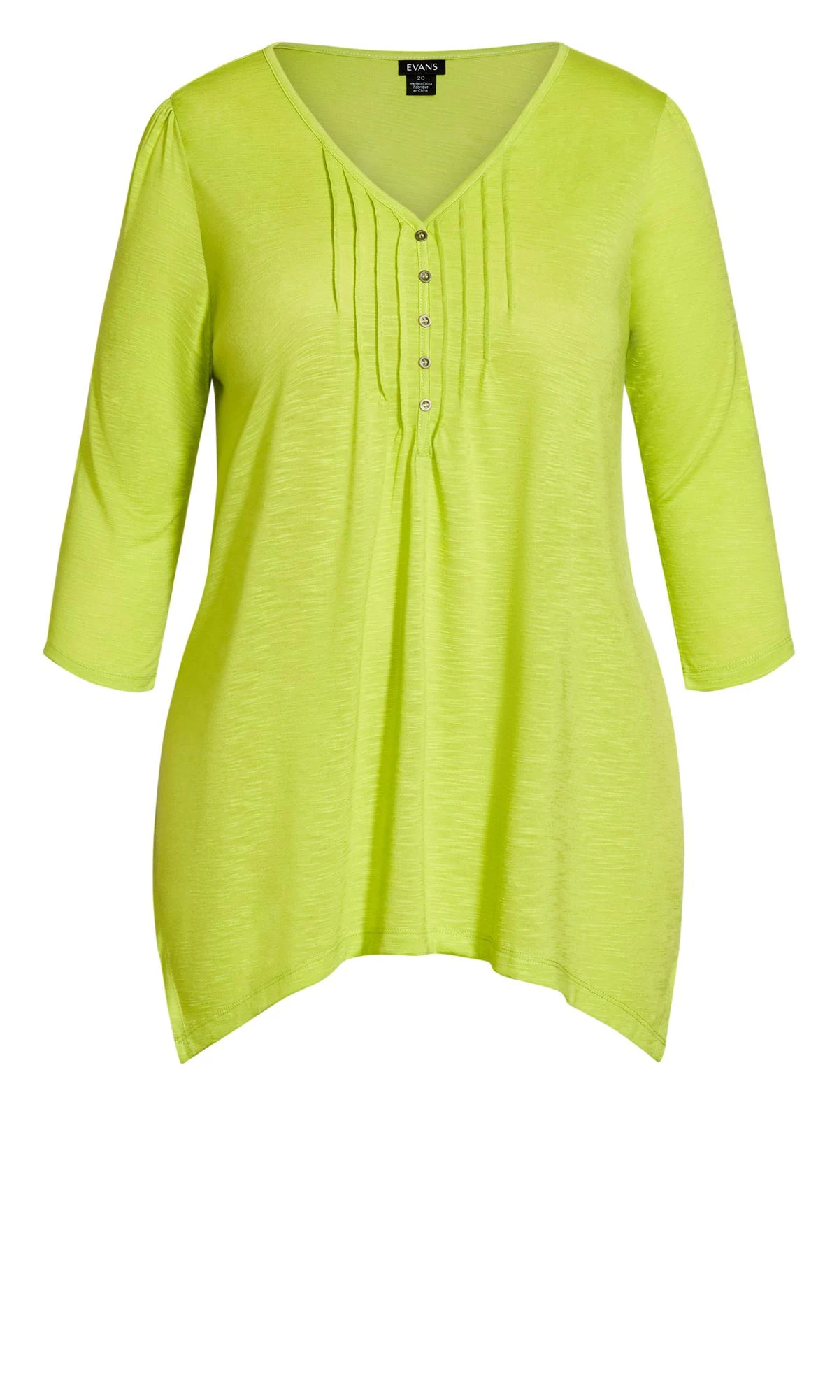 Evans Green Pintuck Henley T-Shirt - Image 4
