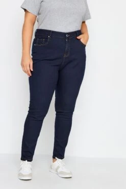 Evans Indigo Blue Stretch Straight Leg Jeans