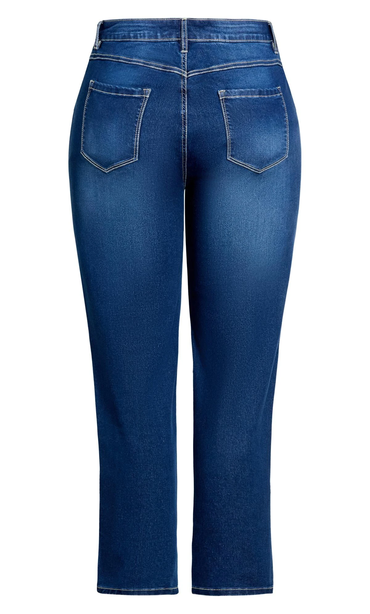 Evans Blue Mid Wash Straight Leg Tall Jeans - Image 6
