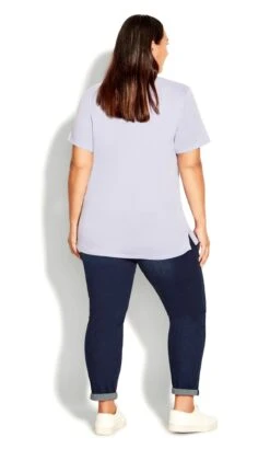 Evans Blue Dark Wash Stretch Girlfriend Short Jeans