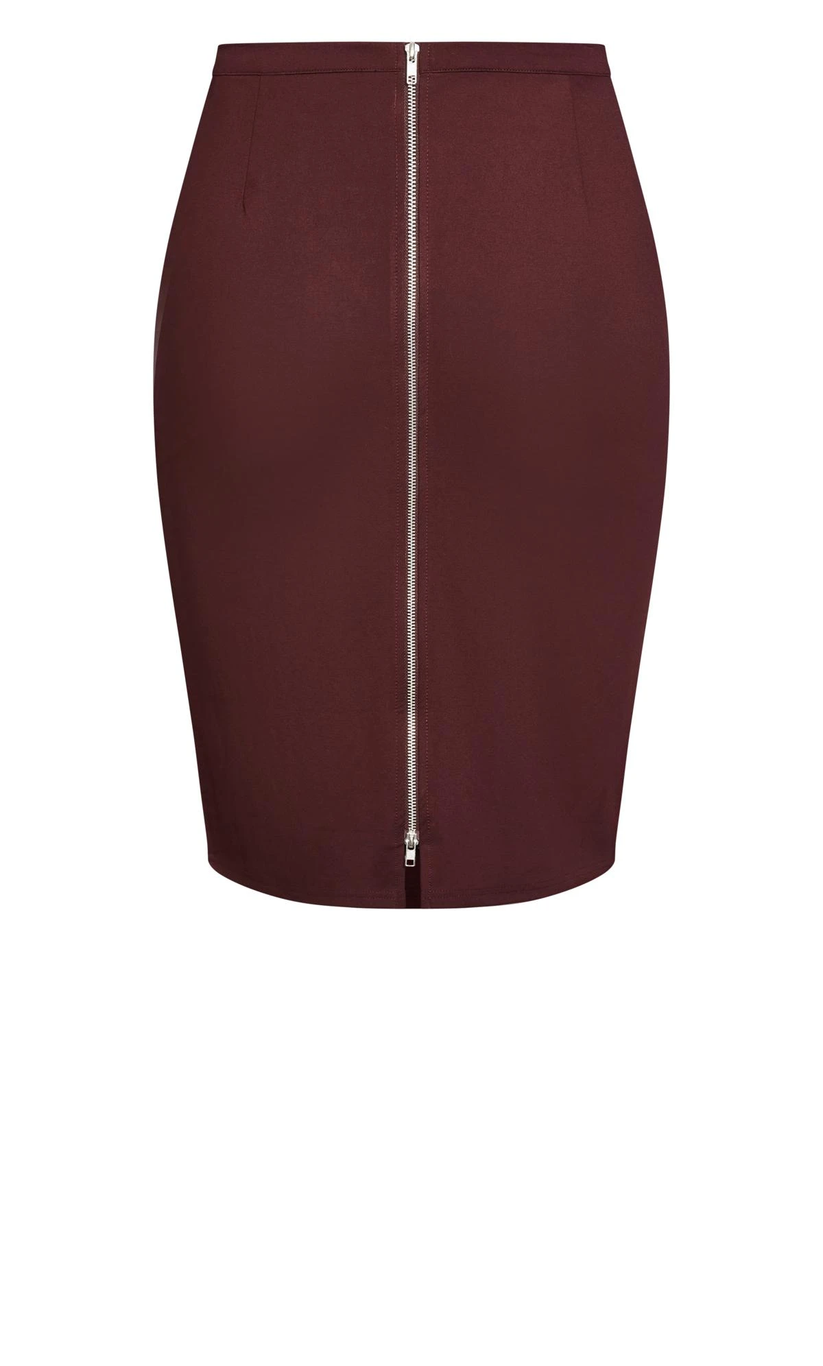 City Chic Ruby Red Tube Midi Skirt - Image 5